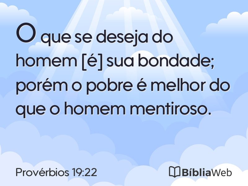 Provérbios 19:22 em imagem para compartilhar