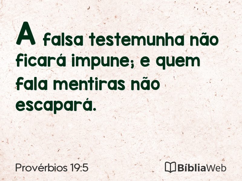Provérbios 19:5 em imagem para compartilhar