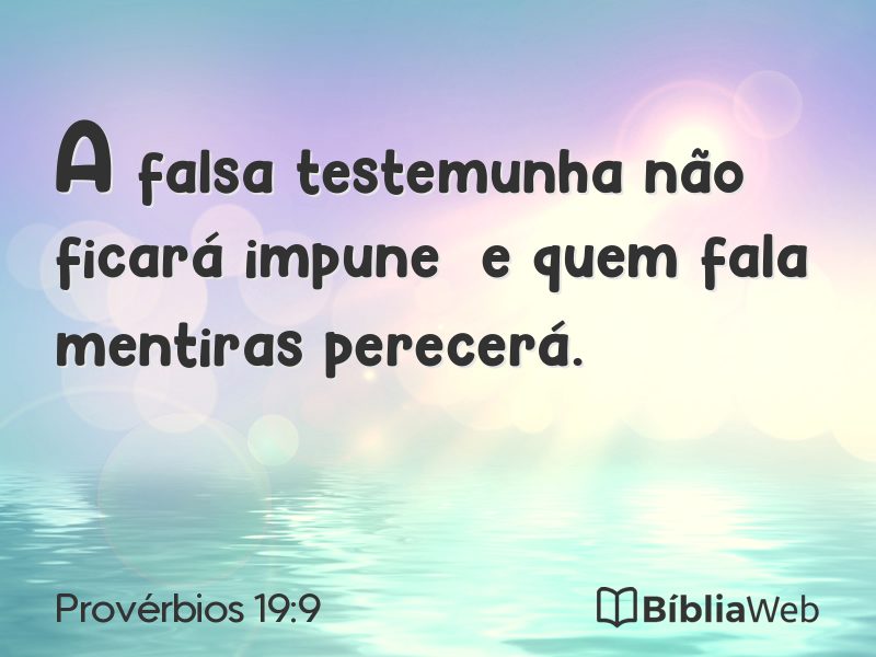 Provérbios 19:9 em imagem para compartilhar