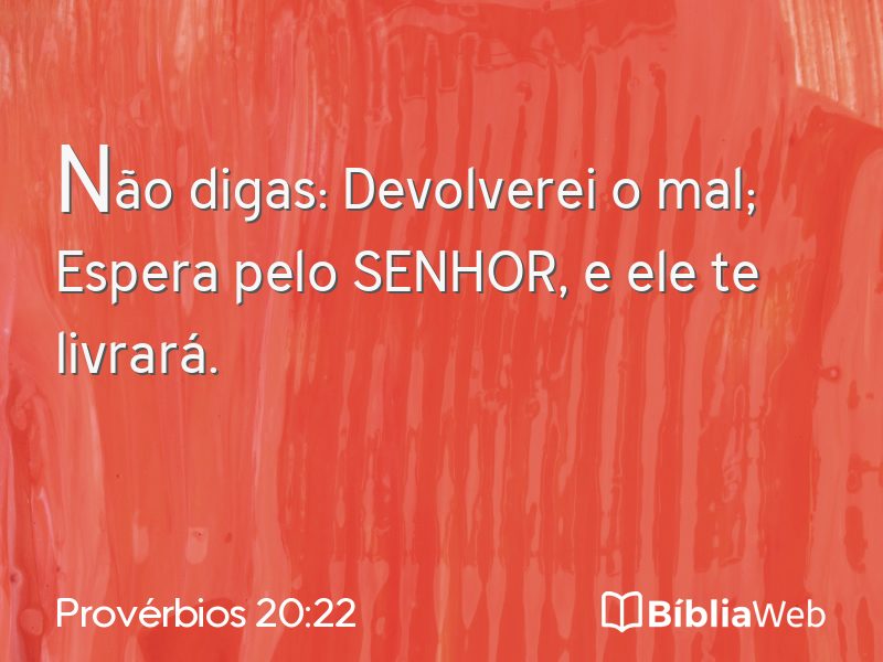 Provérbios 20:22 em imagem para compartilhar