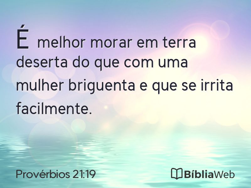 Provérbios 21:19 em imagem para compartilhar