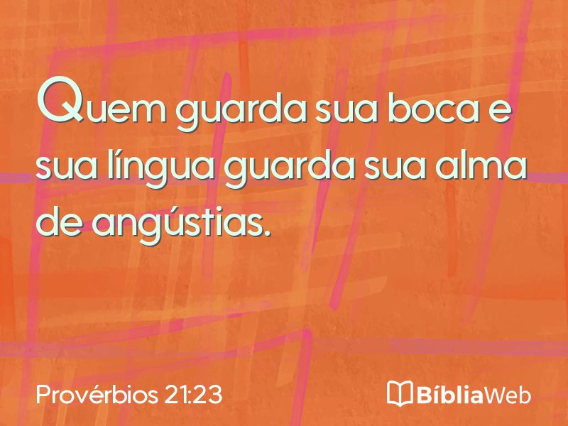 Provérbios 21:23 em imagem para compartilhar
