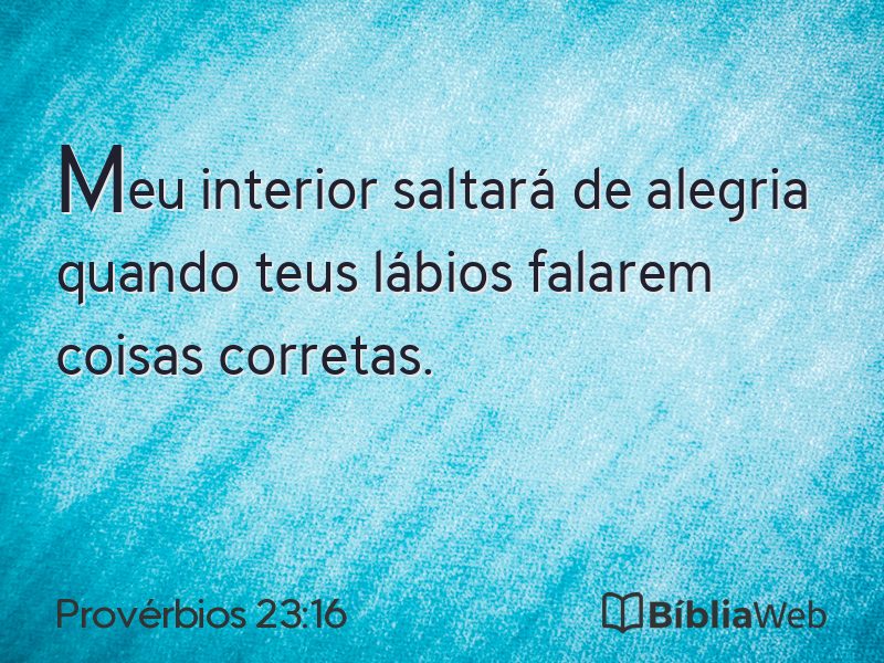 Provérbios 23:16 em imagem para compartilhar