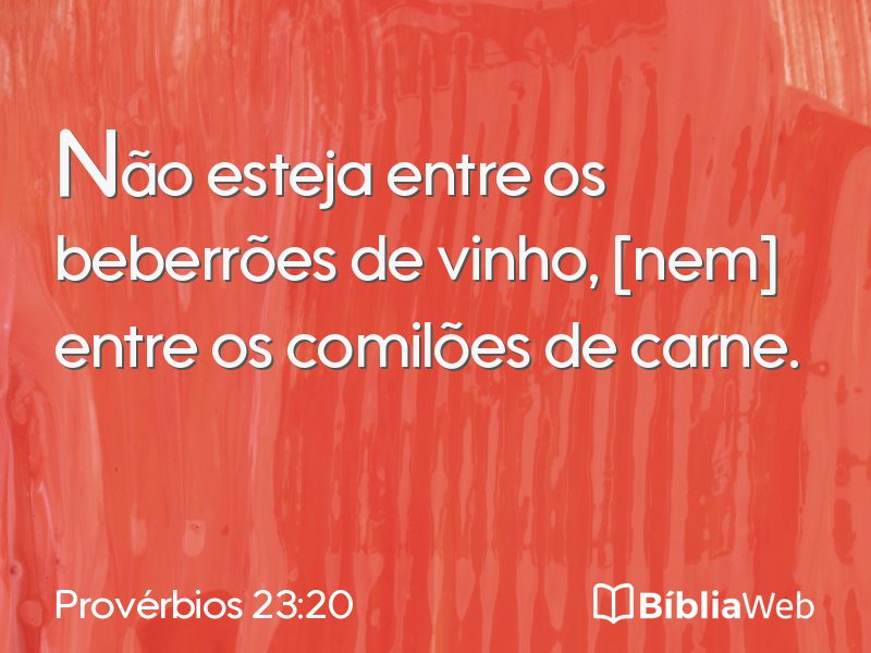 Provérbios 23:20 em imagem para compartilhar