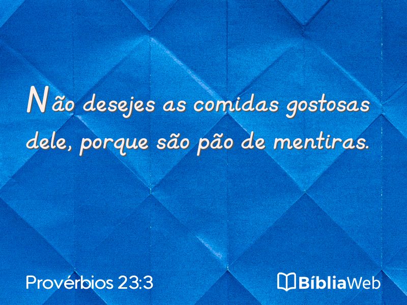 Provérbios 23:3 em imagem para compartilhar