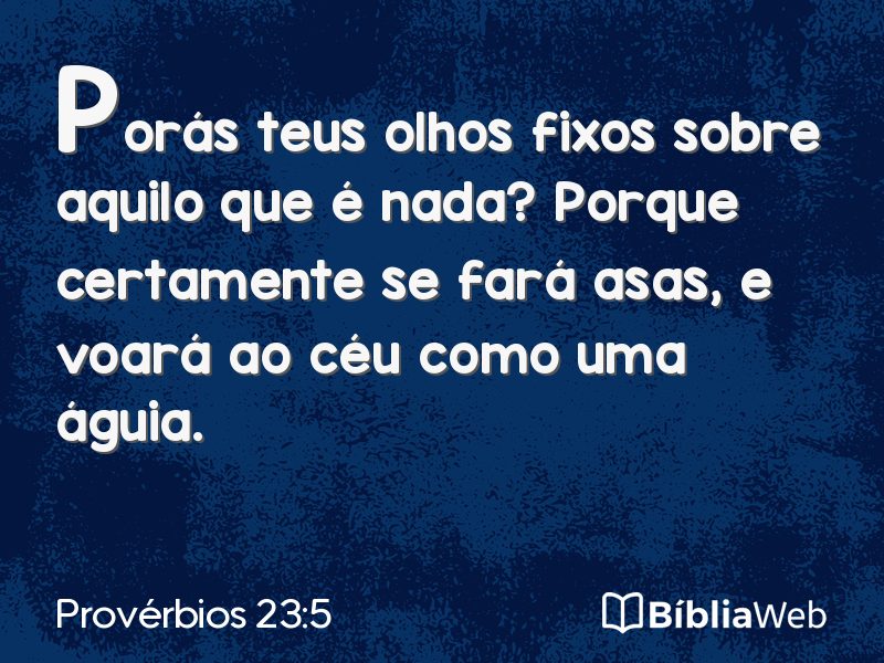 Provérbios 23:5 em imagem para compartilhar