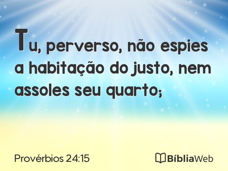 Provérbios 24:15 em imagem para compartilhar