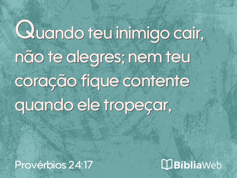Provérbios 24:17 em imagem para compartilhar