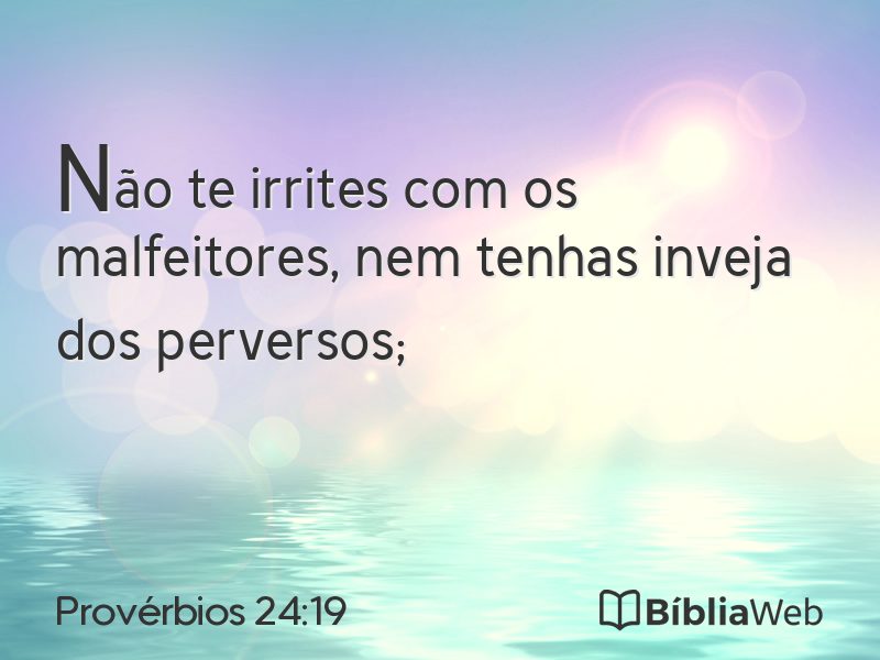 Provérbios 24:19 em imagem para compartilhar
