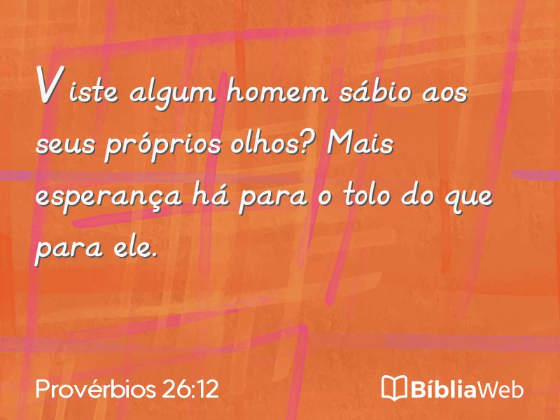 Provérbios 26:12 em imagem para compartilhar