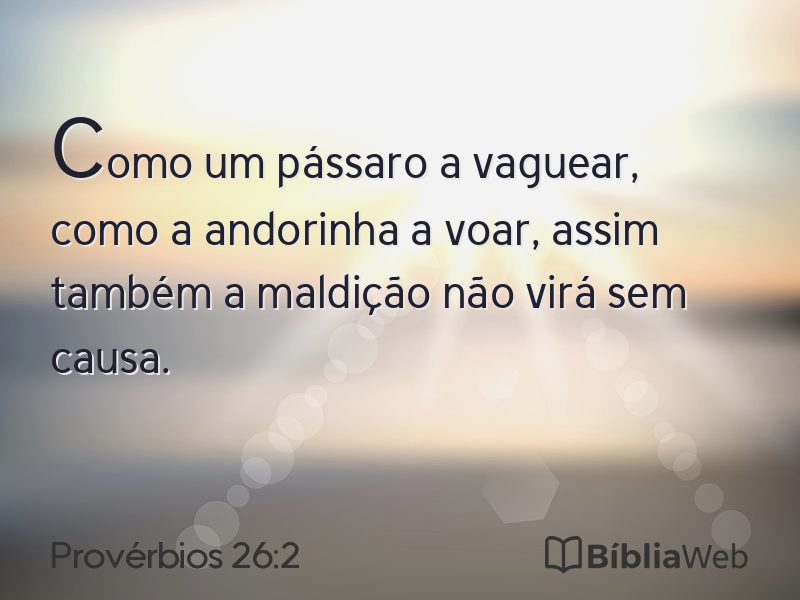Provérbios 26:2 em imagem para compartilhar