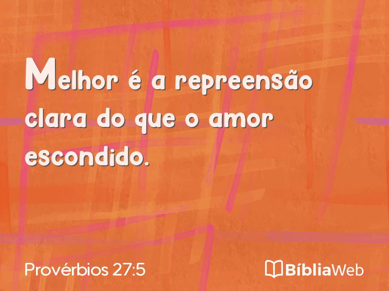 Provérbios 27:5 em imagem para compartilhar