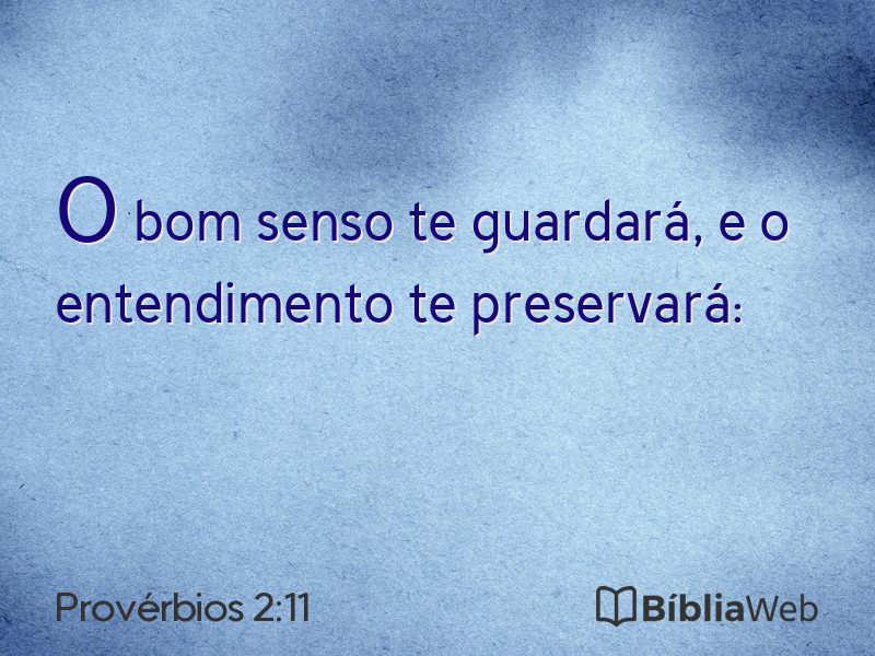 Provérbios 2:11 em imagem para compartilhar