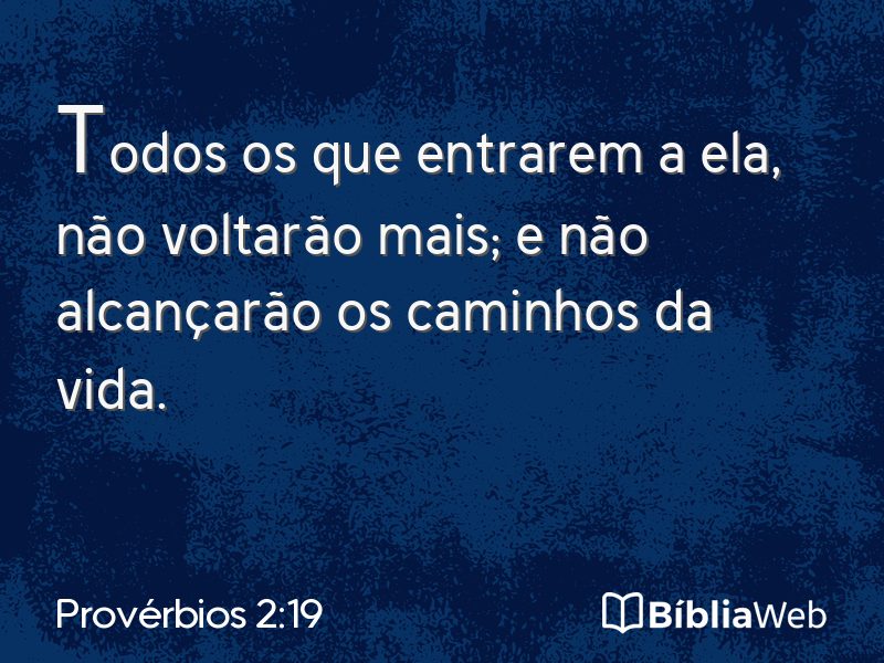 Provérbios 2:19 em imagem para compartilhar