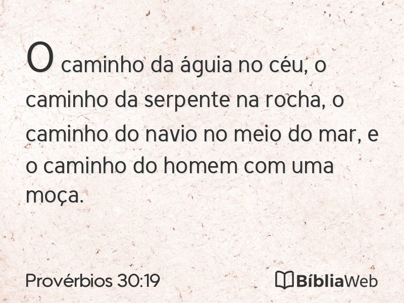 Provérbios 30:19 em imagem para compartilhar