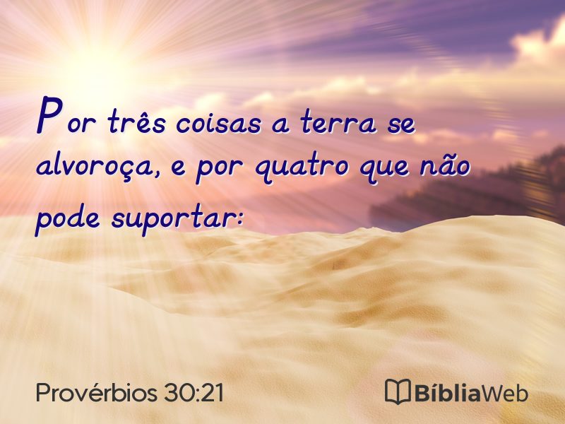 Provérbios 30:21 em imagem para compartilhar