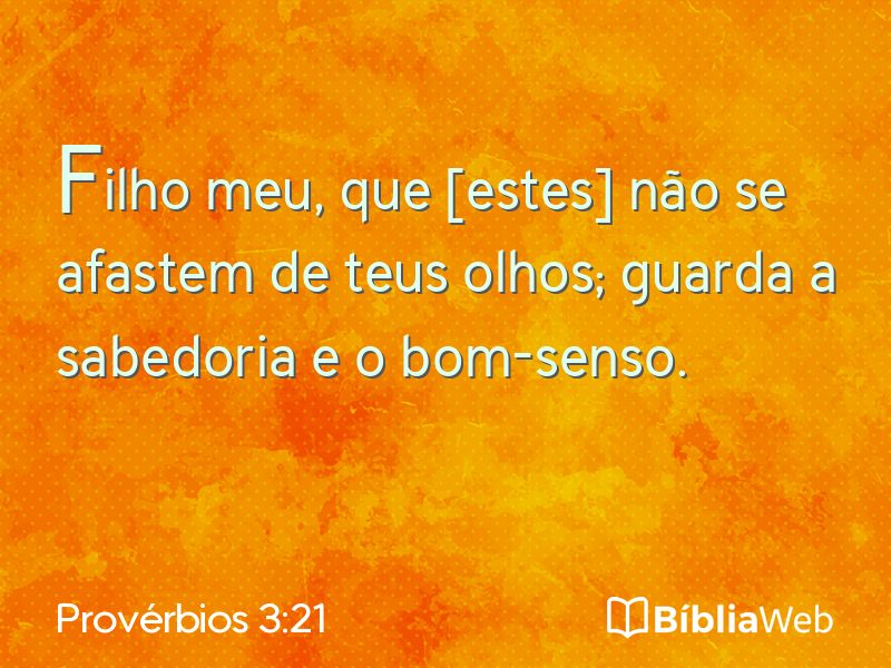 Provérbios 3:21 em imagem para compartilhar