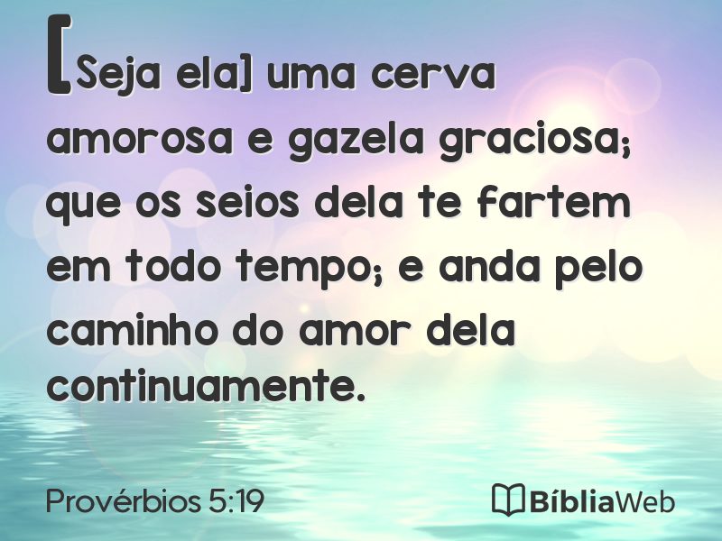 Provérbios 5:19 em imagem para compartilhar