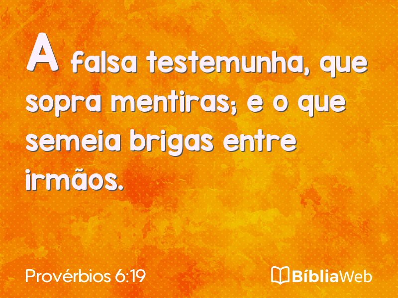 Provérbios 6:19 em imagem para compartilhar