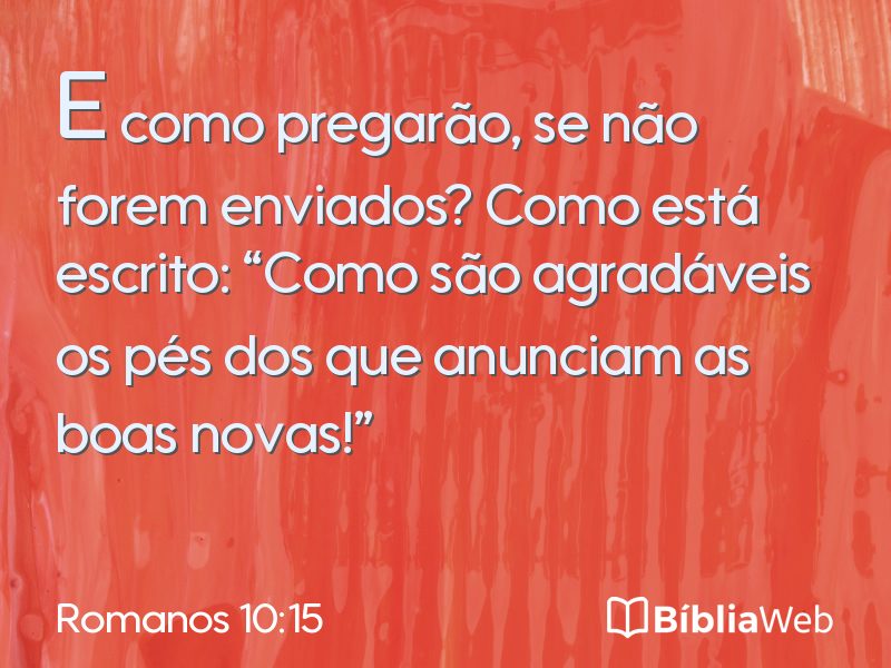 Romanos 10:15 em imagem para compartilhar