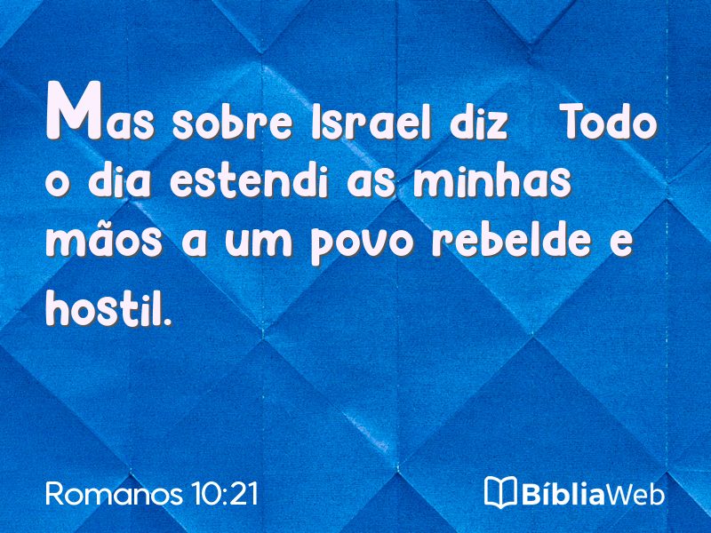 Romanos 10:21 em imagem para compartilhar