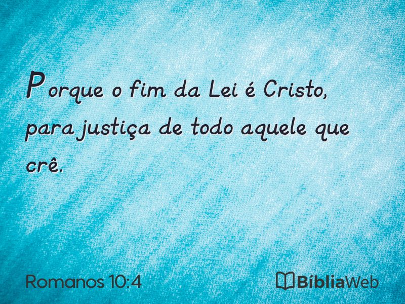 Romanos 10:4 em imagem para compartilhar