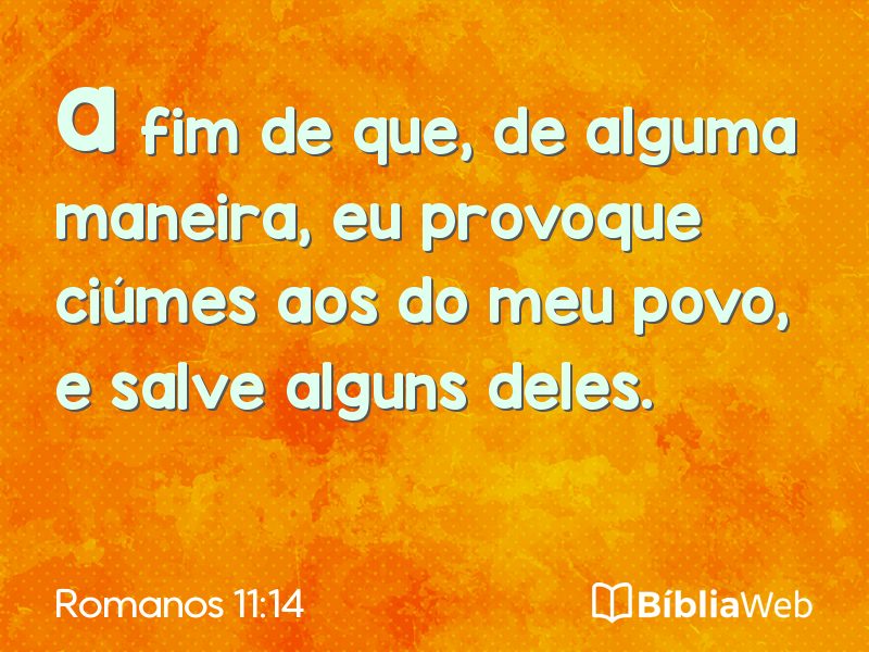 Romanos 11:14 em imagem para compartilhar