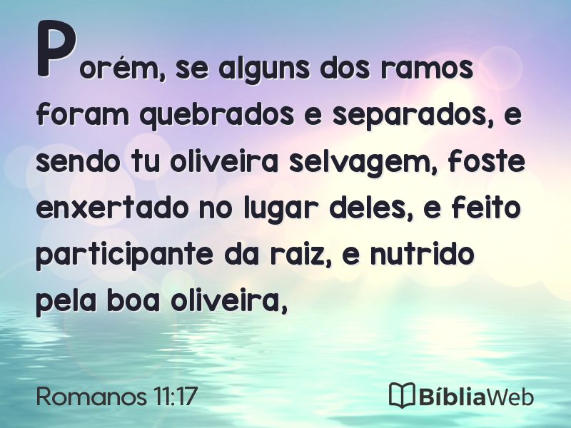Romanos 11:17 em imagem para compartilhar