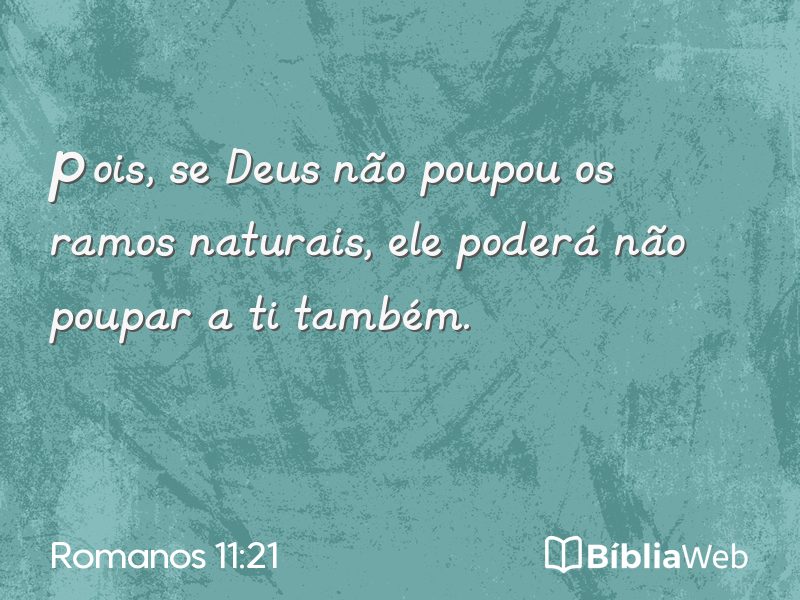 Romanos 11:21 em imagem para compartilhar