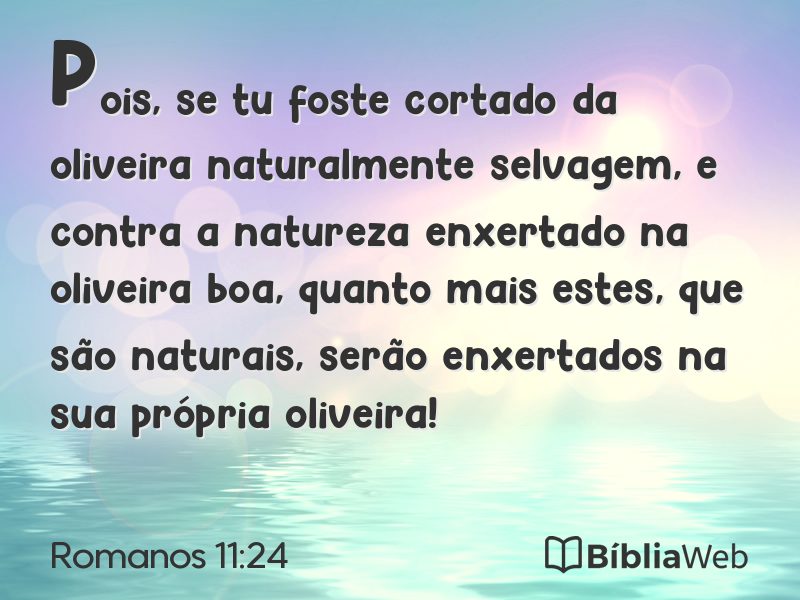 Romanos 11:24 em imagem para compartilhar