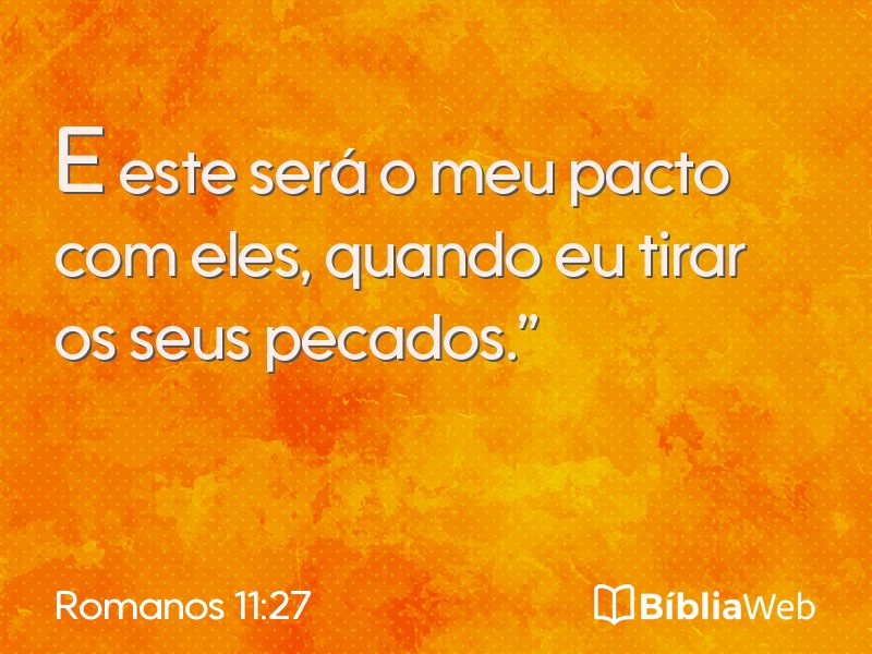 Romanos 11:27 em imagem para compartilhar