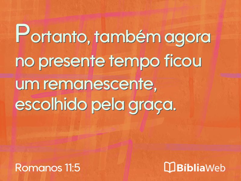 Romanos 11:5 em imagem para compartilhar