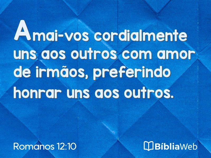 Romanos 12:10 em imagem para compartilhar
