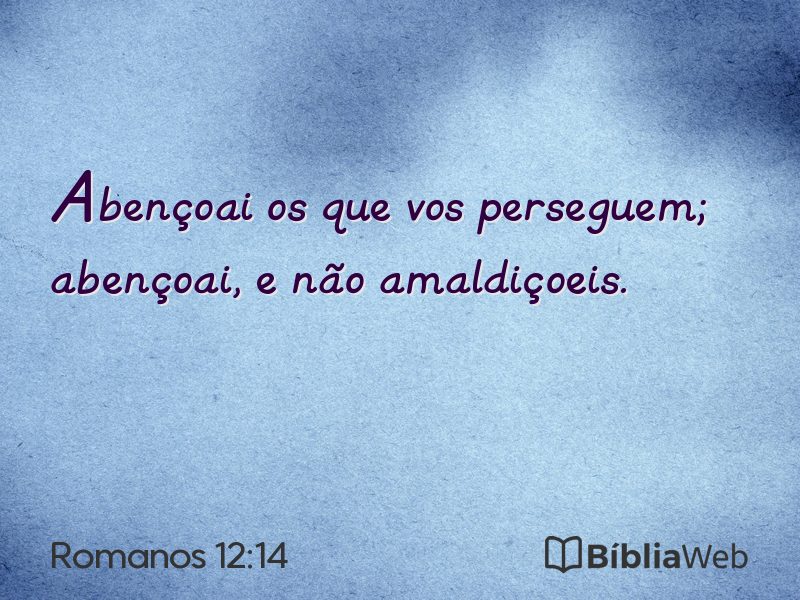Romanos 12:14 em imagem para compartilhar