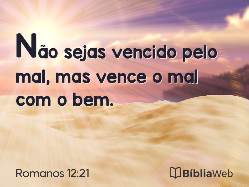 Romanos 12:21 em imagem para compartilhar