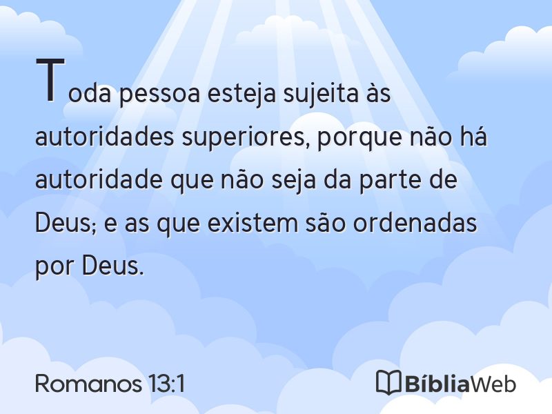 Romanos 13:1 em imagem para compartilhar