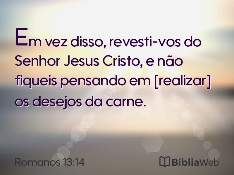 Romanos 13:14 em imagem para compartilhar