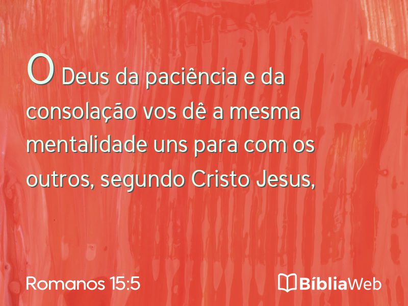 Romanos 15:5 em imagem para compartilhar