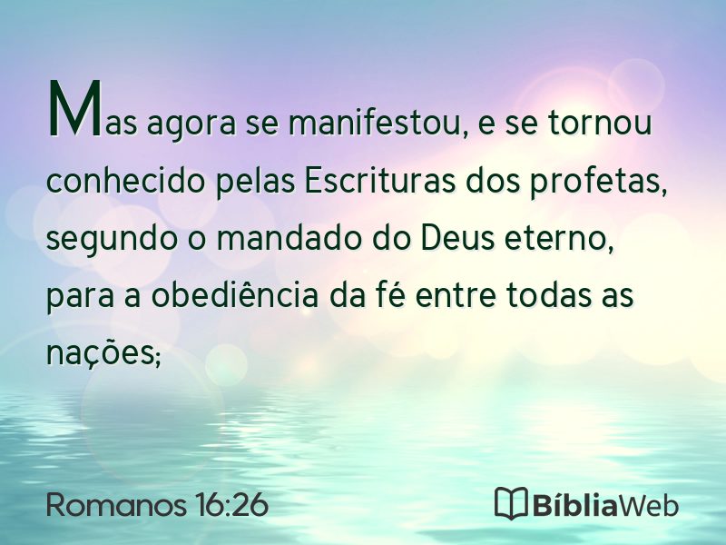 Romanos 16:26 em imagem para compartilhar
