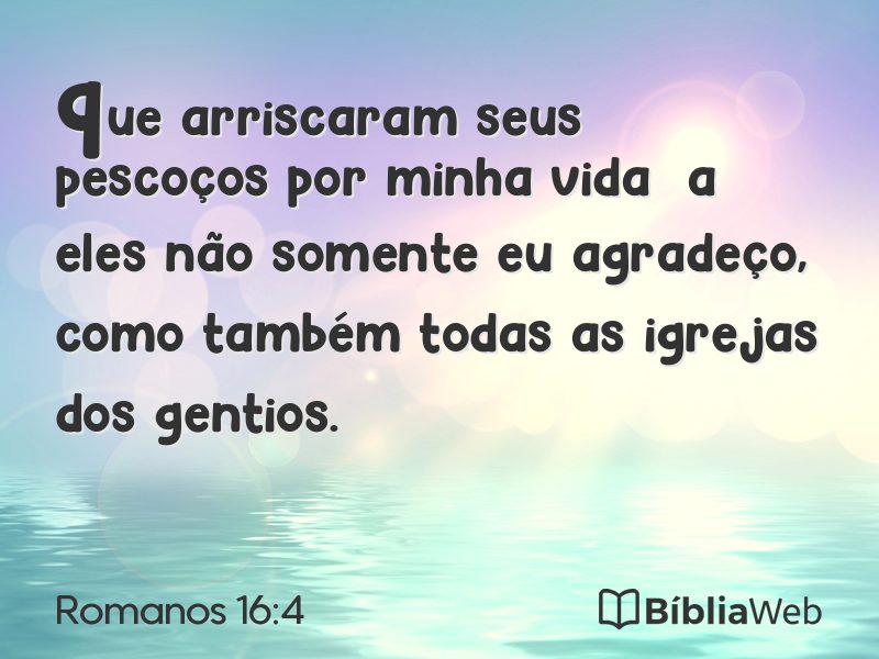 Romanos 16:4 em imagem para compartilhar