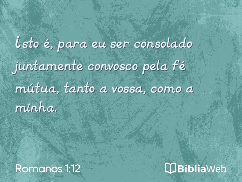 Romanos 1:12 em imagem para compartilhar