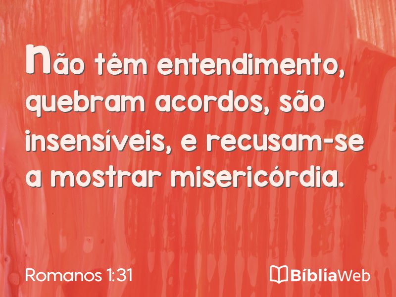 Romanos 1:31 em imagem para compartilhar