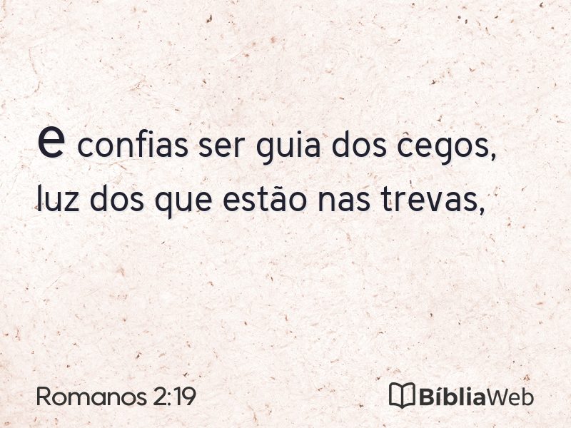 Romanos 2:19 em imagem para compartilhar