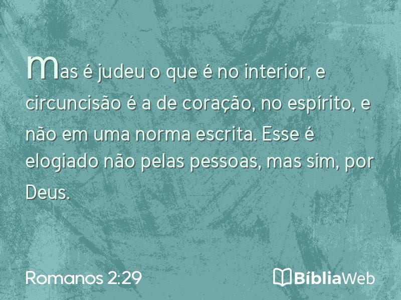 Romanos 2:29 em imagem para compartilhar