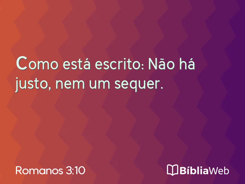 Romanos 3:10 em imagem para compartilhar