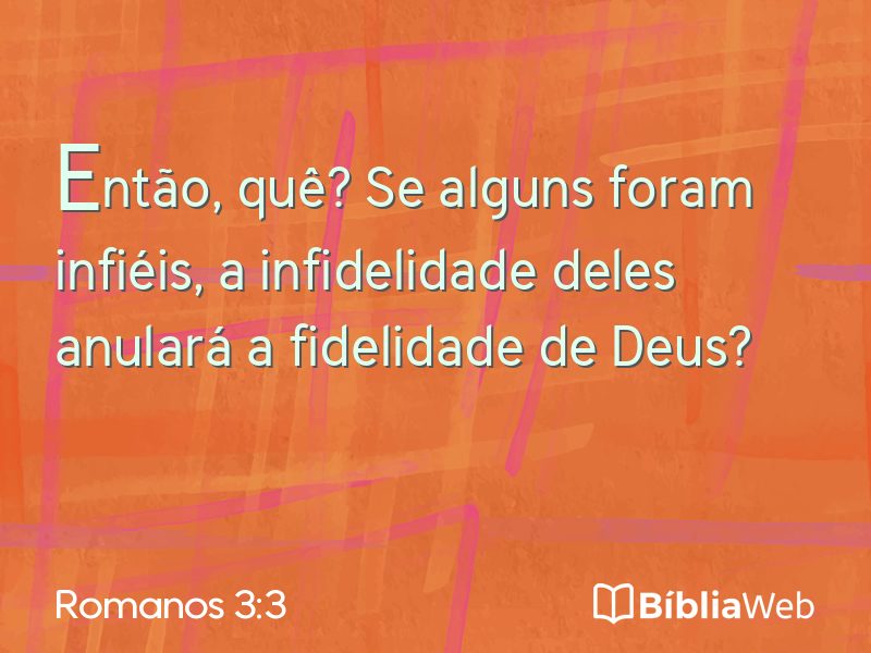 Romanos 3:3 em imagem para compartilhar