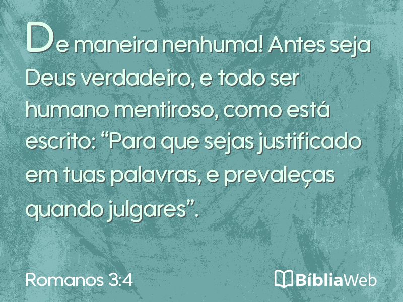 Romanos 3:4 em imagem para compartilhar