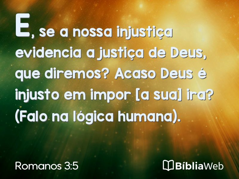 Romanos 3:5 em imagem para compartilhar