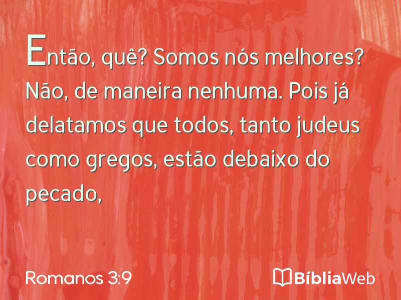 Romanos 3:9 em imagem para compartilhar