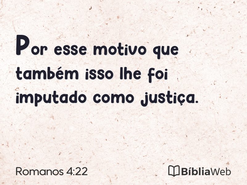 Romanos 4:22 em imagem para compartilhar